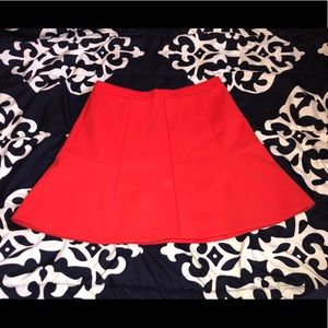 J. Crew Red Mini Skirt